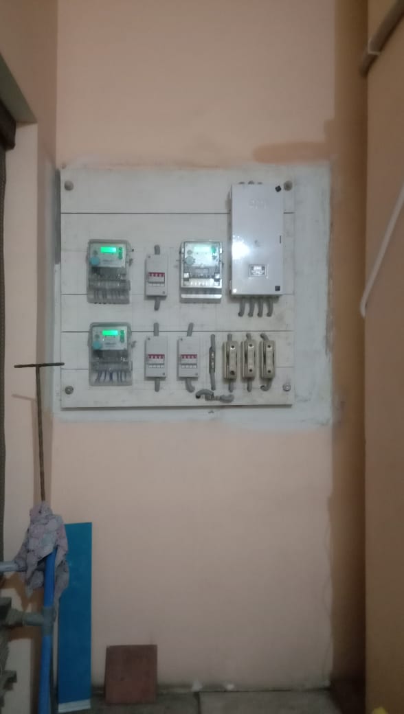 Wall mounted electricity meter board on the JB business listing